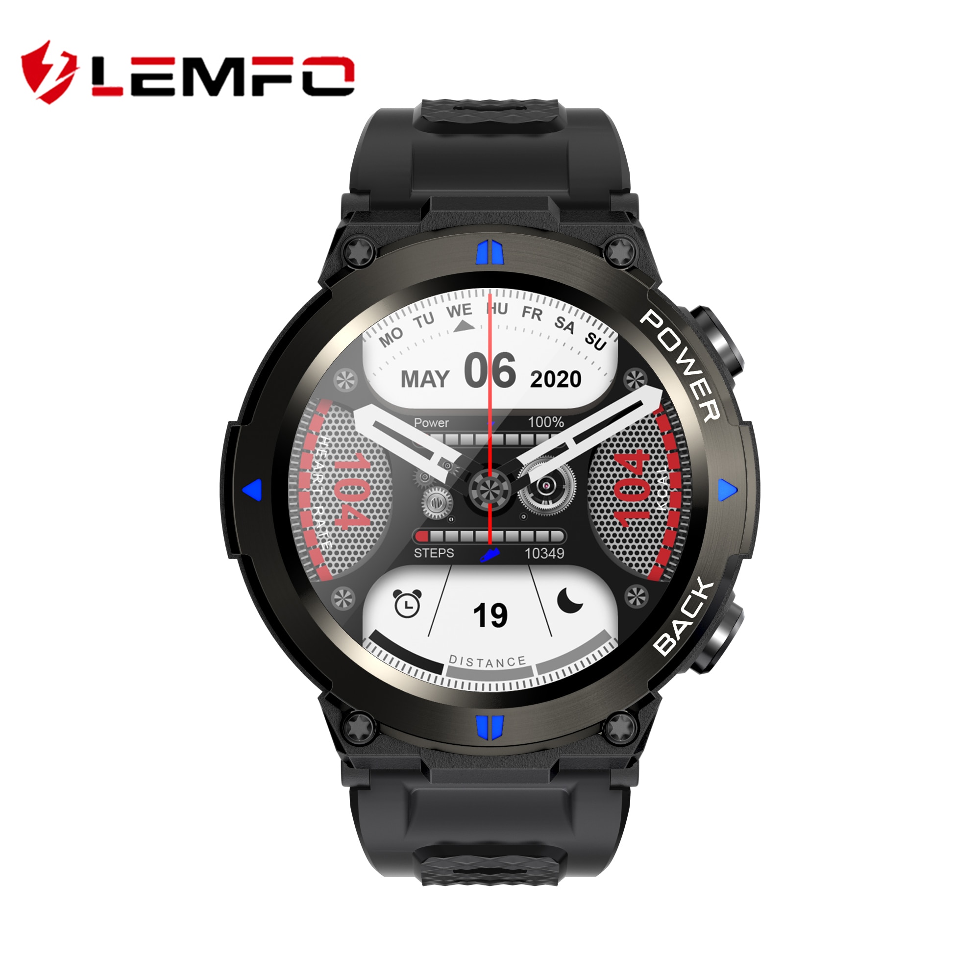 LEMFO K22  Ʈ ġ  ȭ  Smartwatch 2023 IP68  400Mah ͸ Ƽ  1.32 ġ
